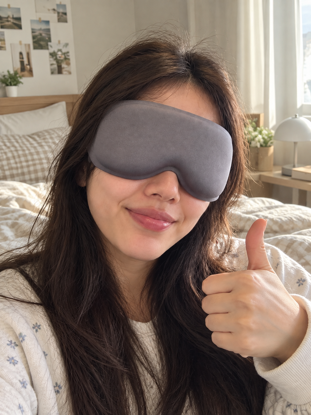 CHYDEE weighted sleep mask in a wind-down routine