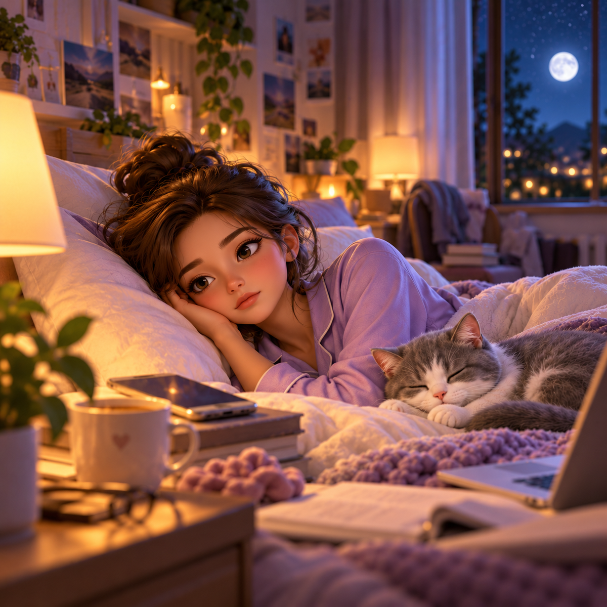 A quiet bedroom representing a sleep routine that needs more protection